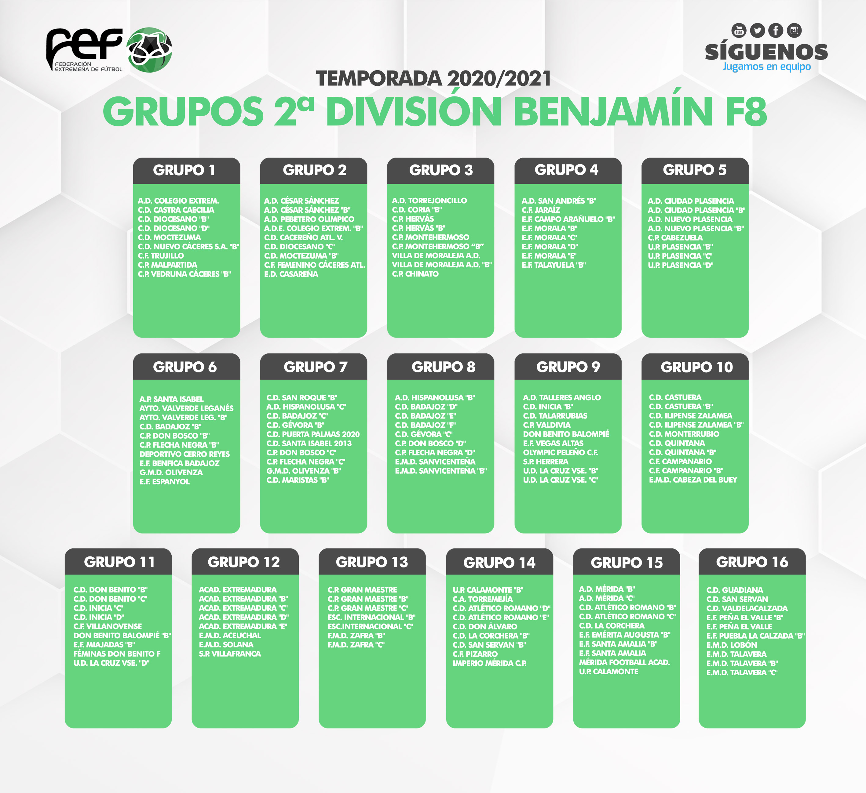 Fex Grupos Judex Futbol 11 Futbol 8 Y Femenino Base